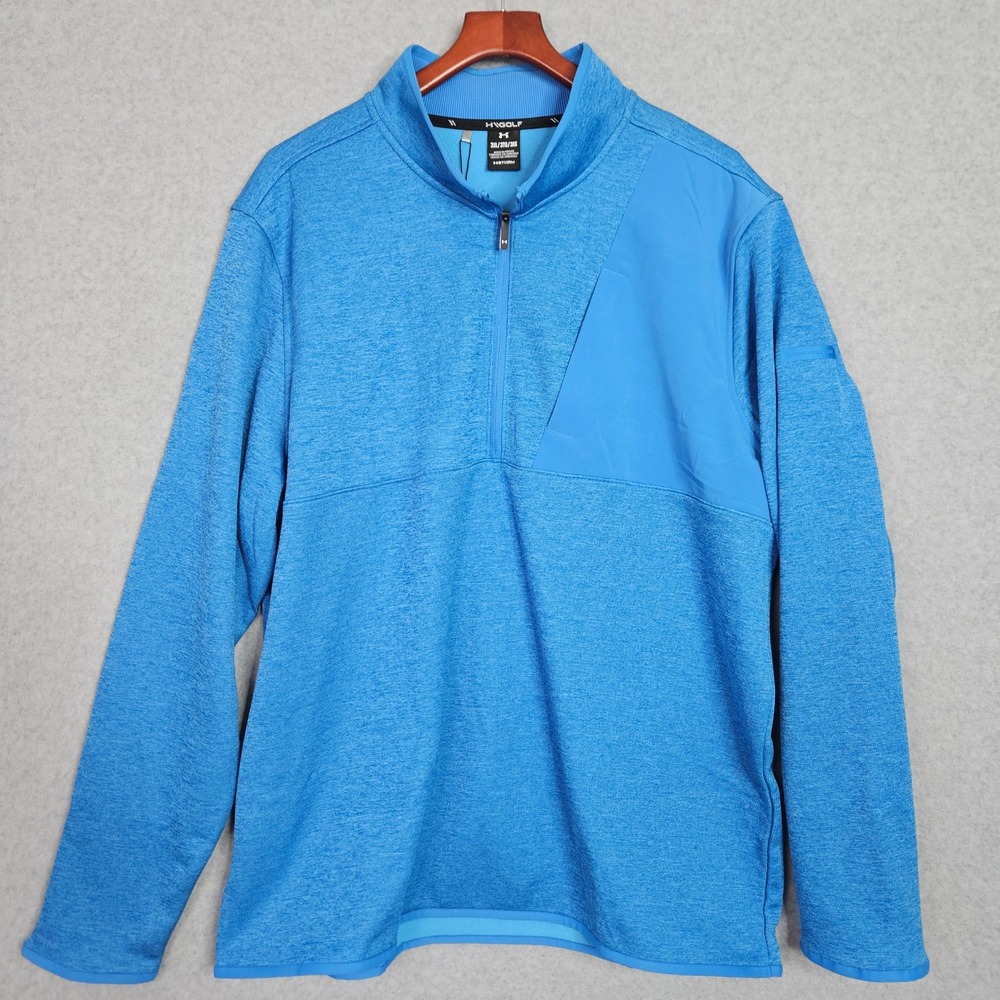 Under Armour Golf Mens Size 3XL Blue Storm SweaterFleece Pullover 6005671-402